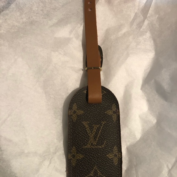 louis vuitton monogram luggage tag
